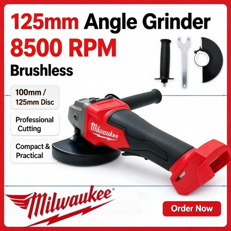 Brushless Angle Grinder Battery Powered - Milwaukee 125mm Brushless Angle Grinder Polishing