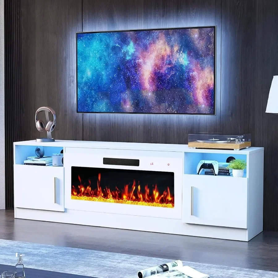 Electrical - 70 Fireplace TV Stand Entertainment Center