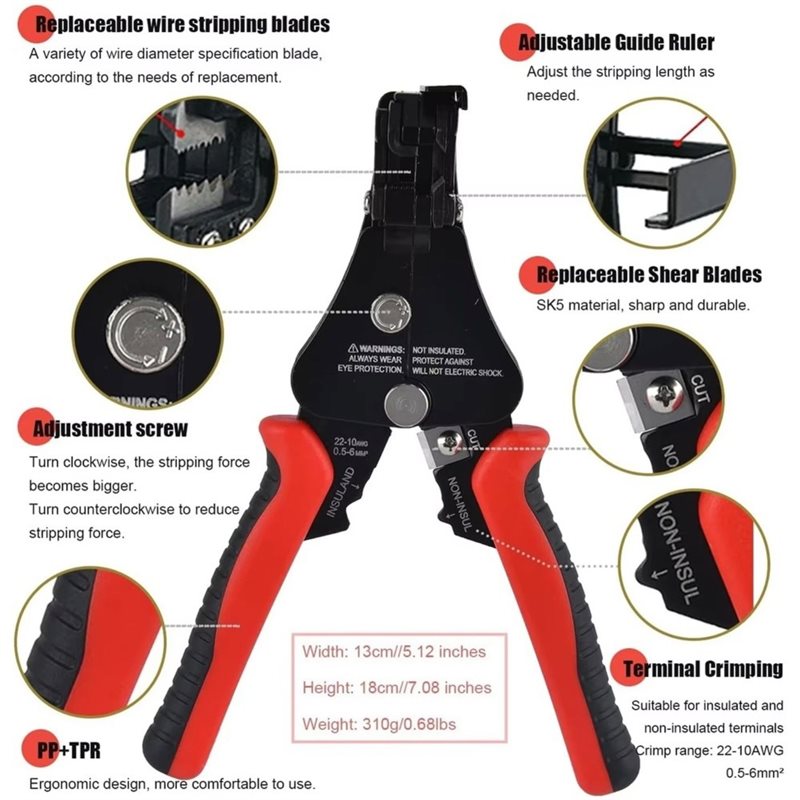 VELIF-Adjustable Length Automa - Automatic Wire Stripper Cutter 评论和价格