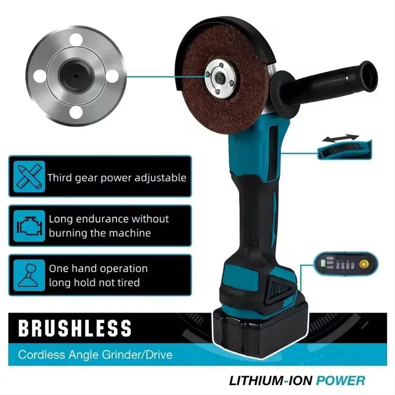 Makita DGA404 4-Speed Brushles - Brushless Angle Grinder Battery Powered 评论和价格