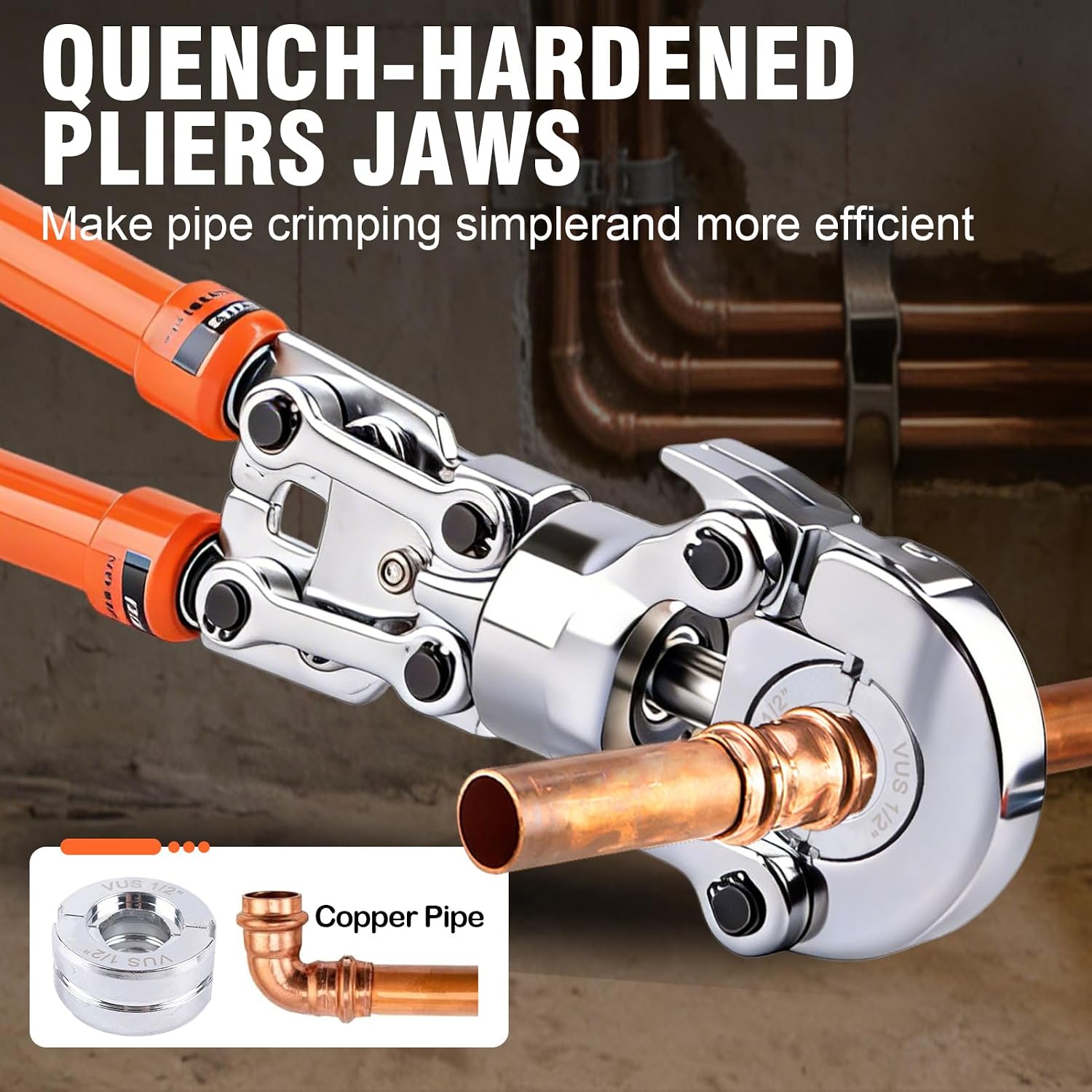 Copper Pipe Crimping Tool Kit, - Plumbing 评论和价格