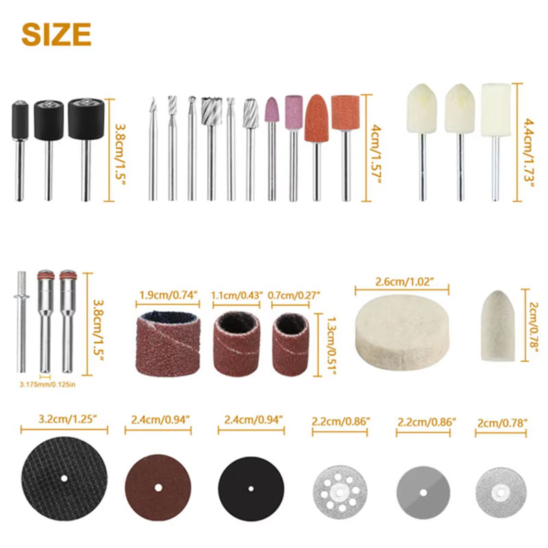 35/88/120pc Mini Drill Accesso - Cordless Rotary Tool Kit Accessories 评论和价格