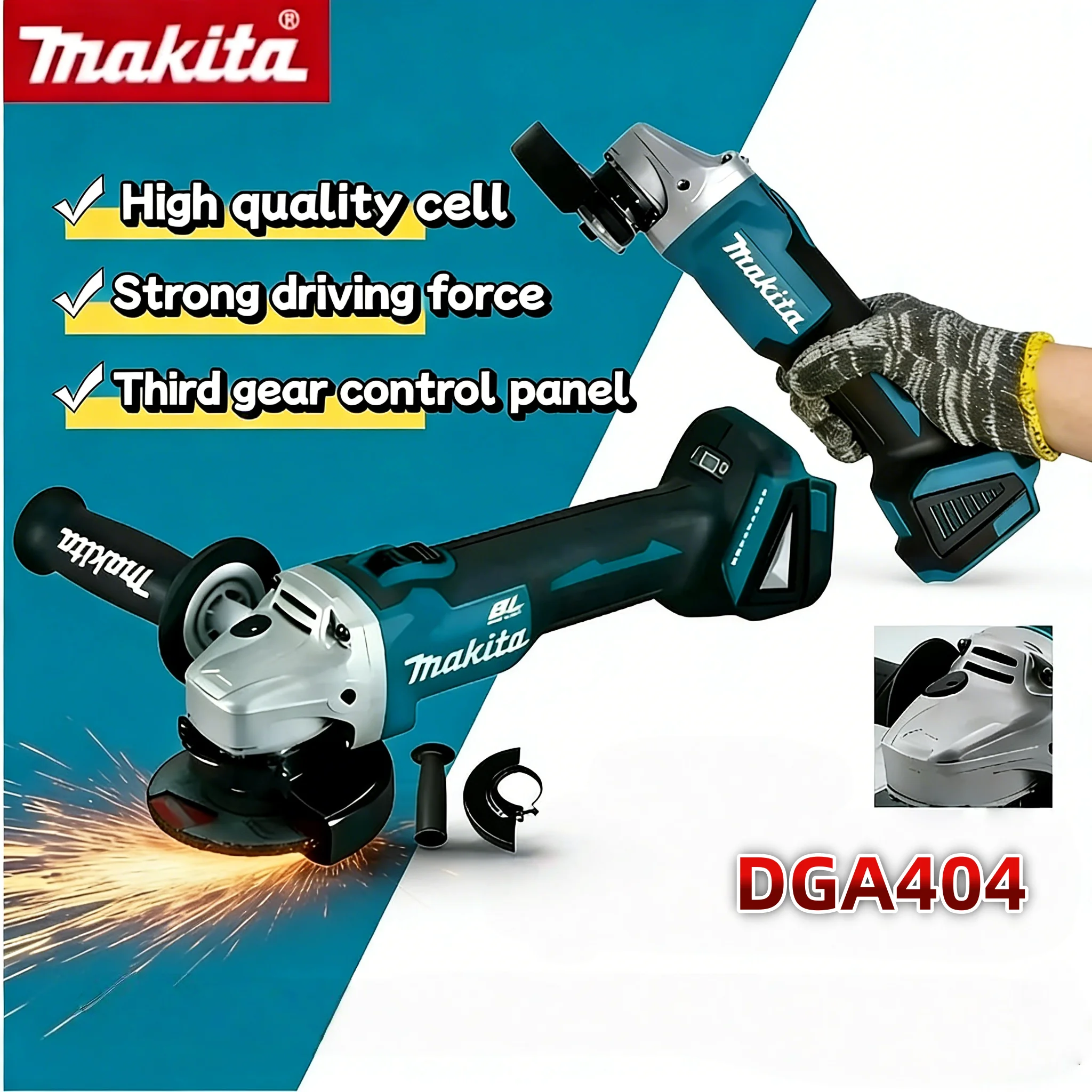 Makita DGA404 18V Brushless Co - Brushless Angle Grinder Battery Powered 评论和价格