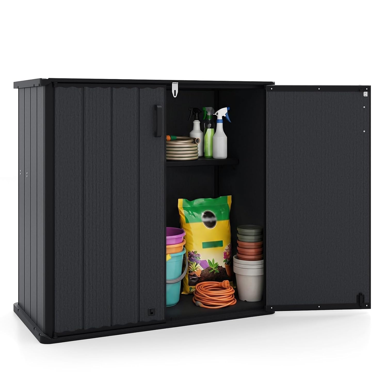 Outdoor Storage Shed 23.5 Cu.f - Garden Tools 评论和价格
