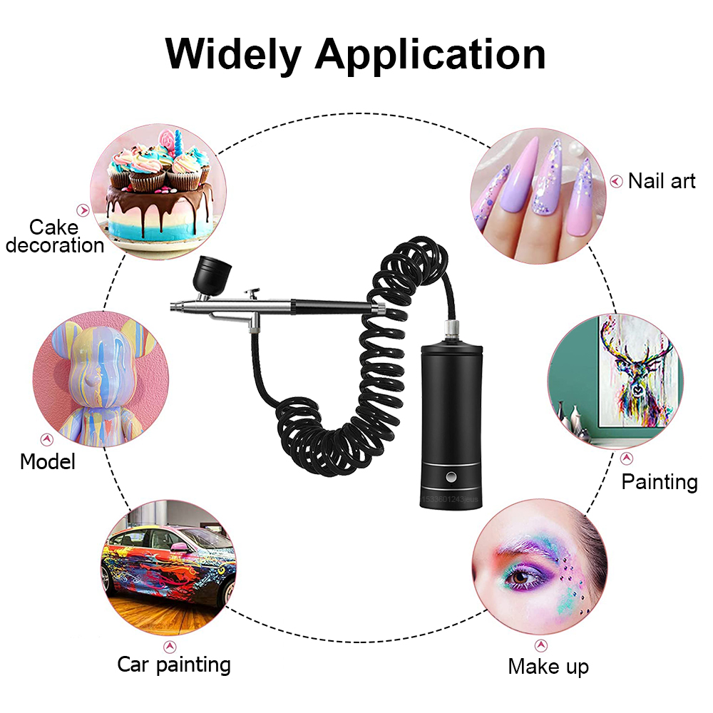 Cordless Airbrush Kit with Com - Airbrush Kit With Mini Compressor 评论和价格